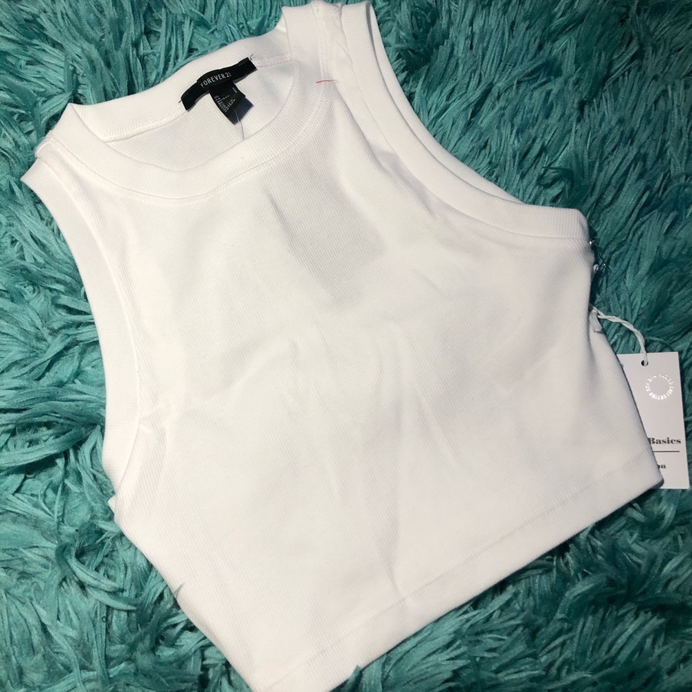 White crop top